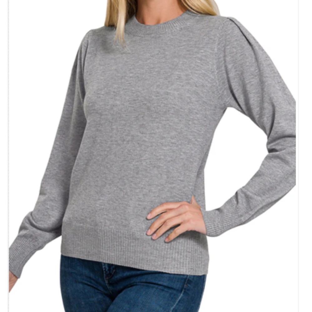 Boho Viscose knit crew-neck sweater